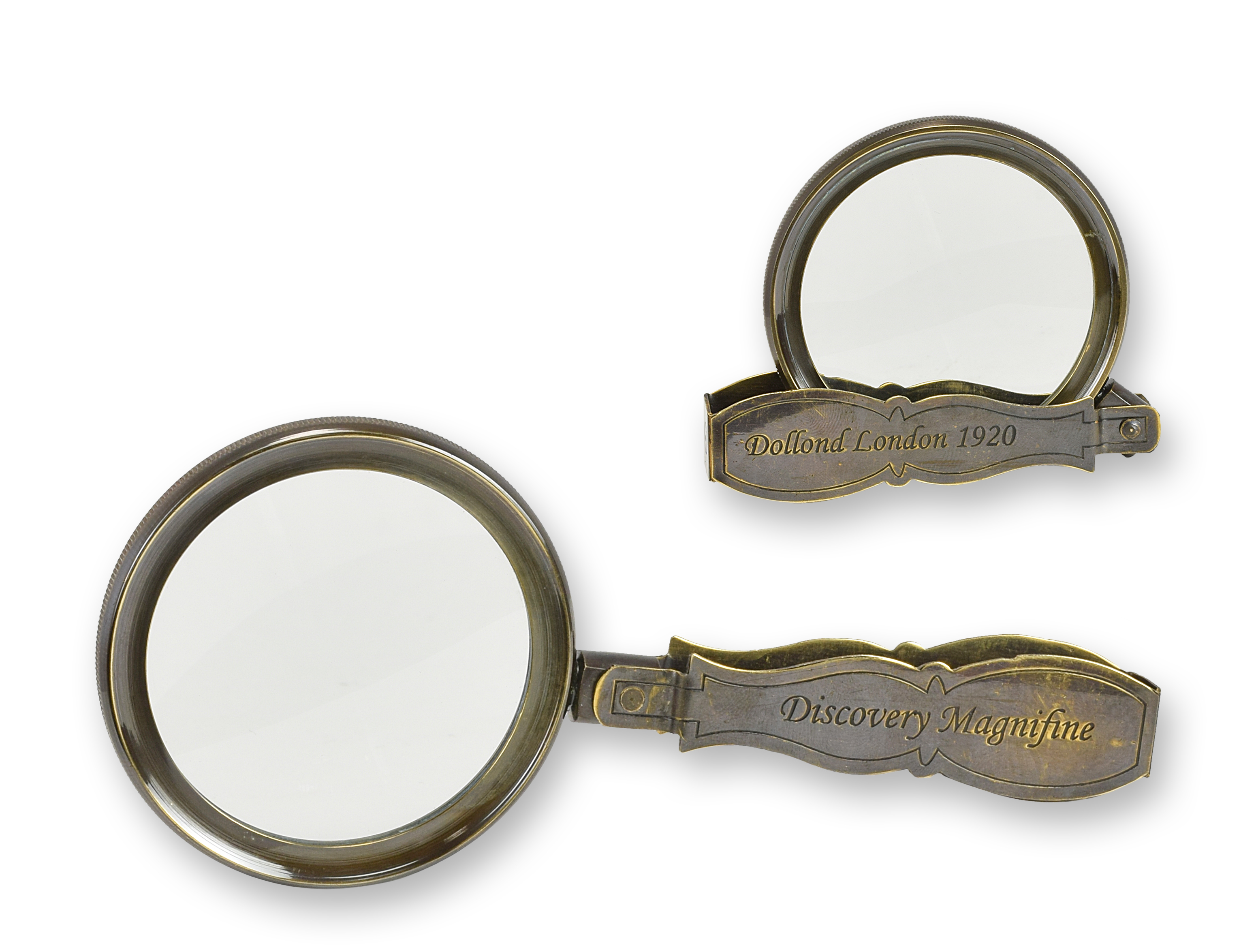 Una lente d'ingrandimento pieghevole replica design retrò decorazione