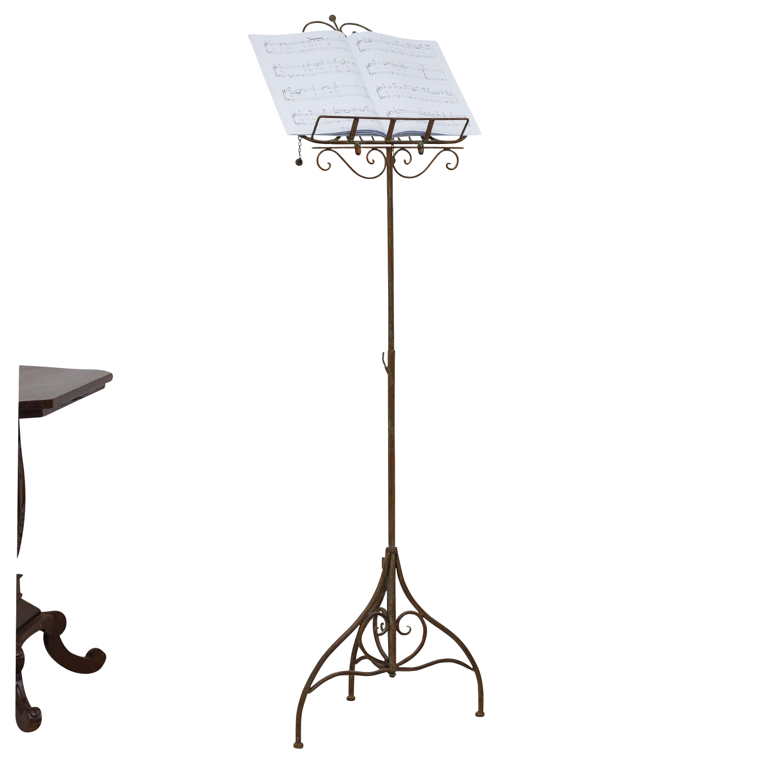 Notenständer Notenschlüssel Lyra Menüständer Aufsteller Notenpult Barockstil