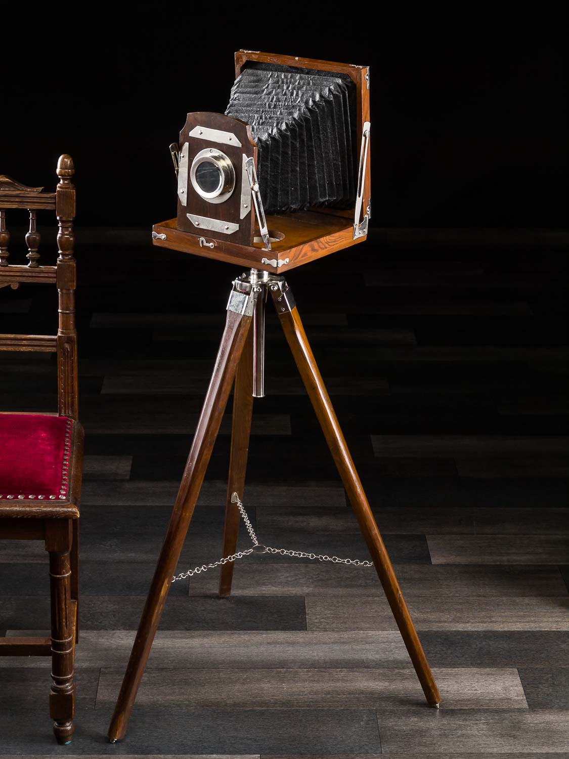 Plattenkamera Studio Kamera Atelier Modell Antik-Stil Dekoration Nostalgie Foto