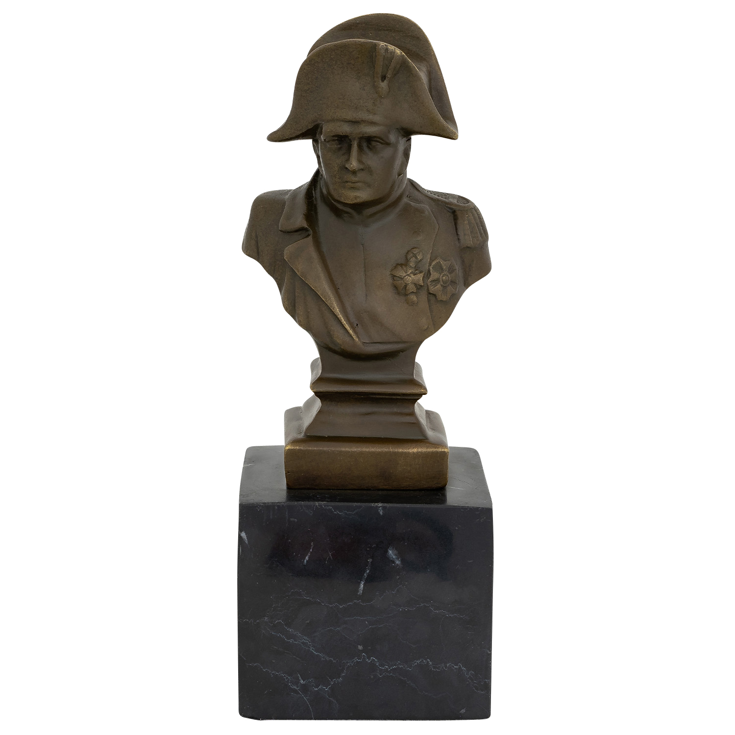 Bronzeskulptur Büste Kaiser Napoleon Antik-Stil Bronze Figur Statue 20cm