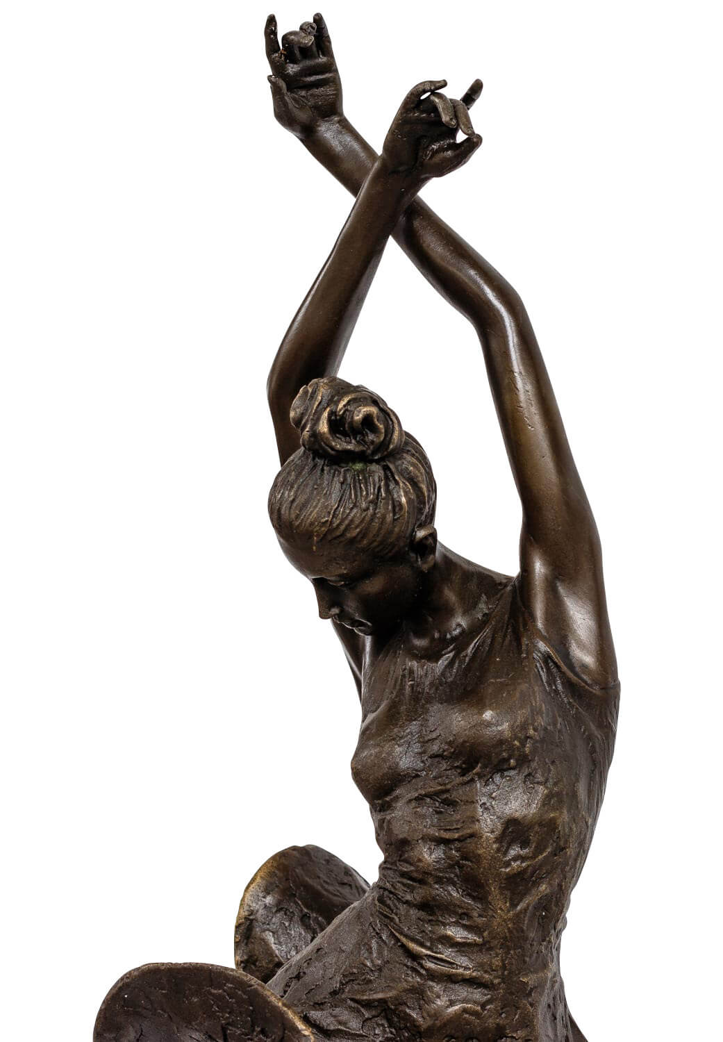Bronzeskulptur im Antik-Stil Bronze Figur Statue Tänzerin 46cm Ballerina Ballet