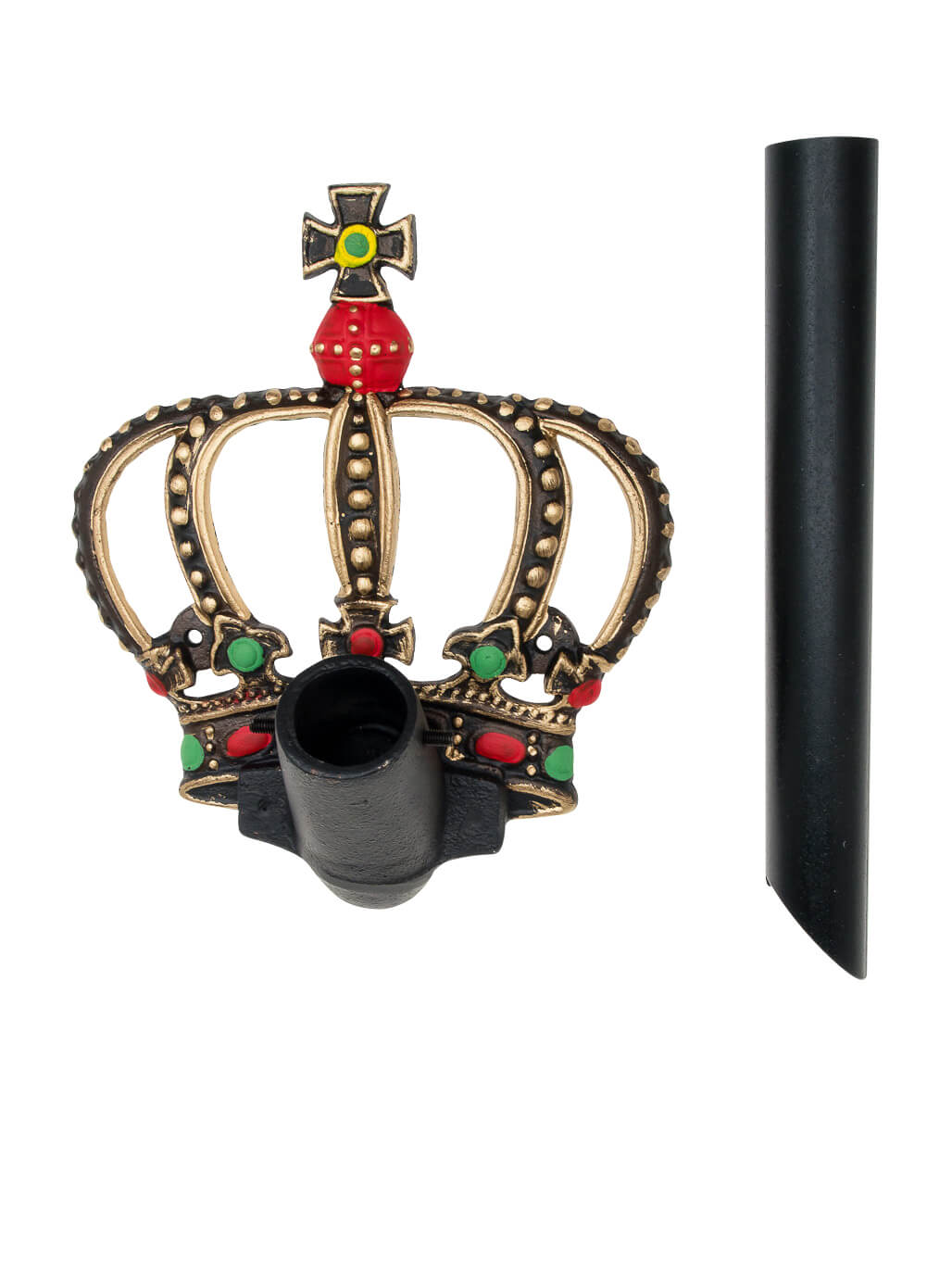 Flaggenhalter Fahnenhalter Krone König Fahnenmasthalter Fahne