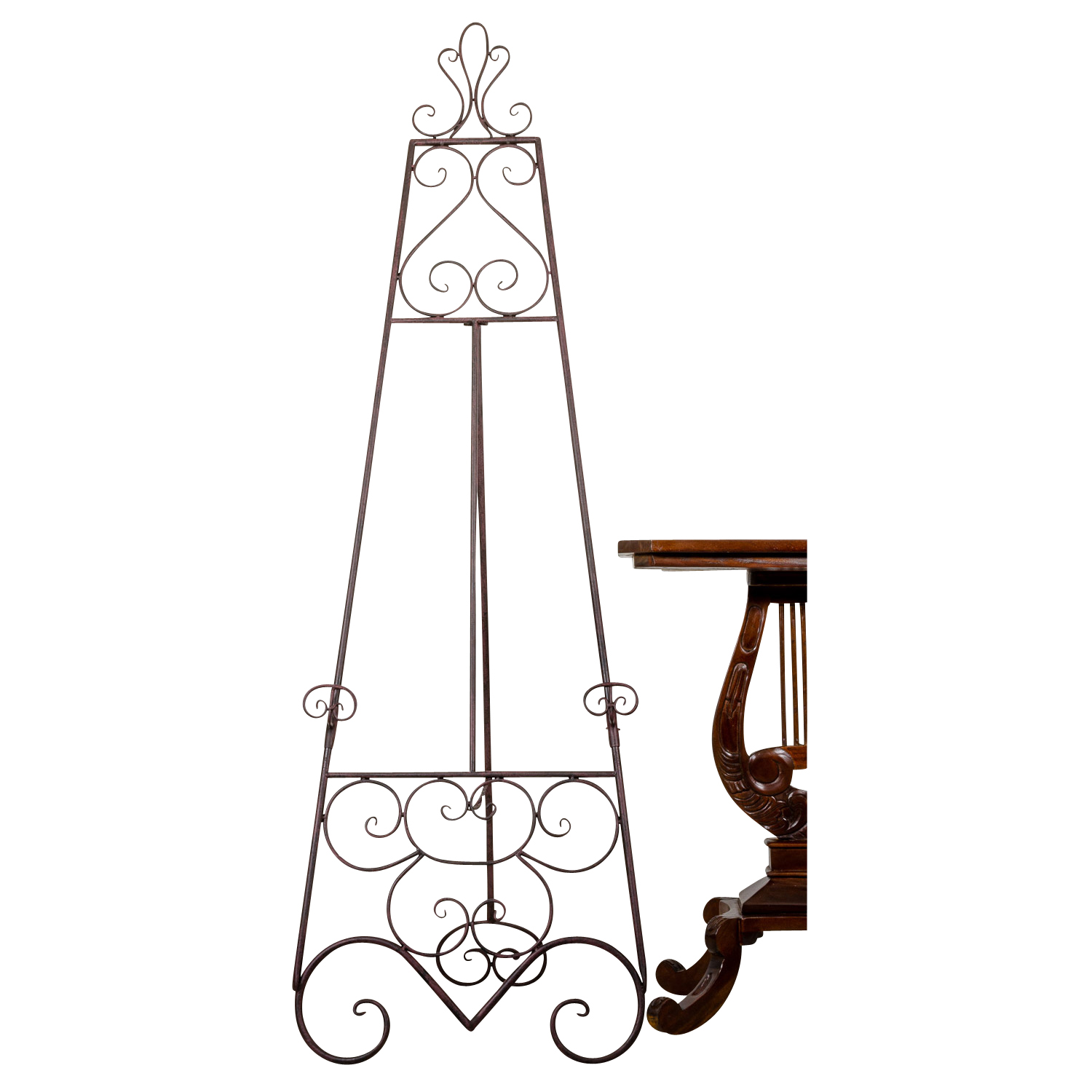 Staffelei 152cm Bilderständer Aufsteller Nostalgie Eisen Antik-Stil schwarz