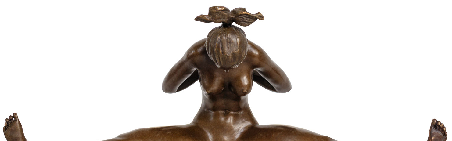 Bronzeskulptur Akt Erotik erotische Kunst Bronze Figur Statue Antik-Stil 32cm