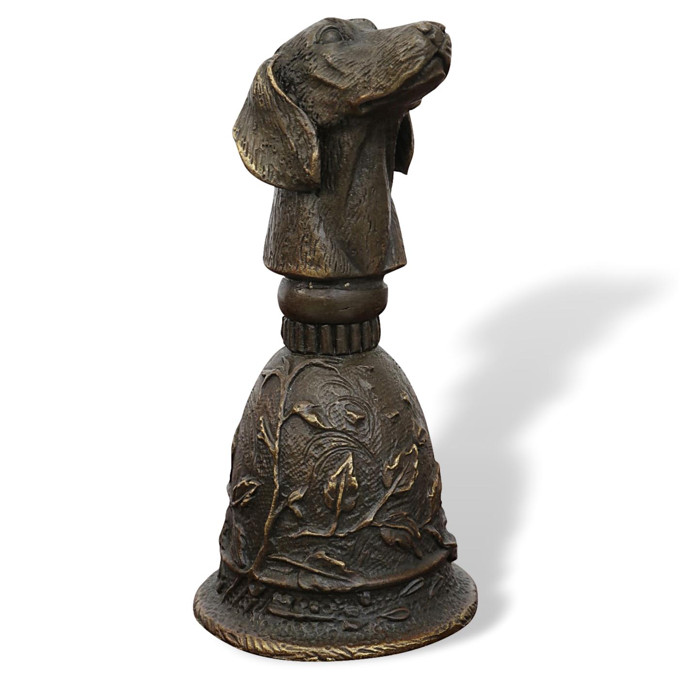 IMG_87377E6mxBeeh4cEl Tischglocke Hund Handglocke Glocke Bronzeskulptur Antik-Stil Bronze Figur
