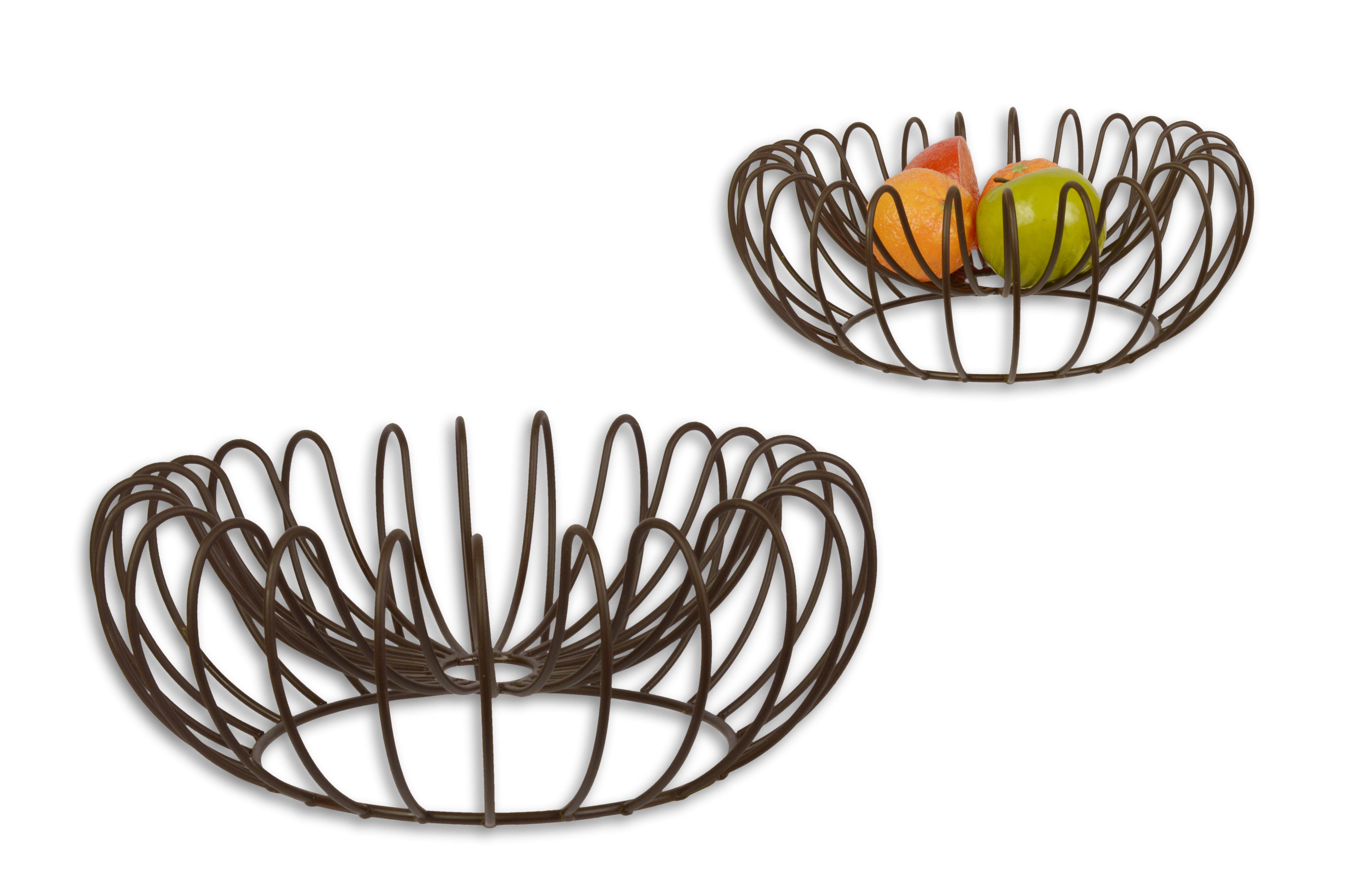 Un cesto di frutta in ferro replica design retrò decorazione