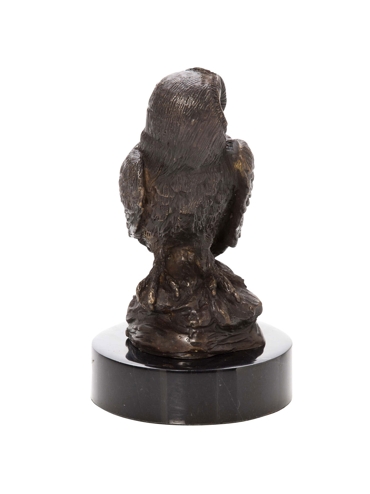 Bronzeskulptur Eule Uhu Bronze Figur Skulptur Jagd antik Stil owl sculpture