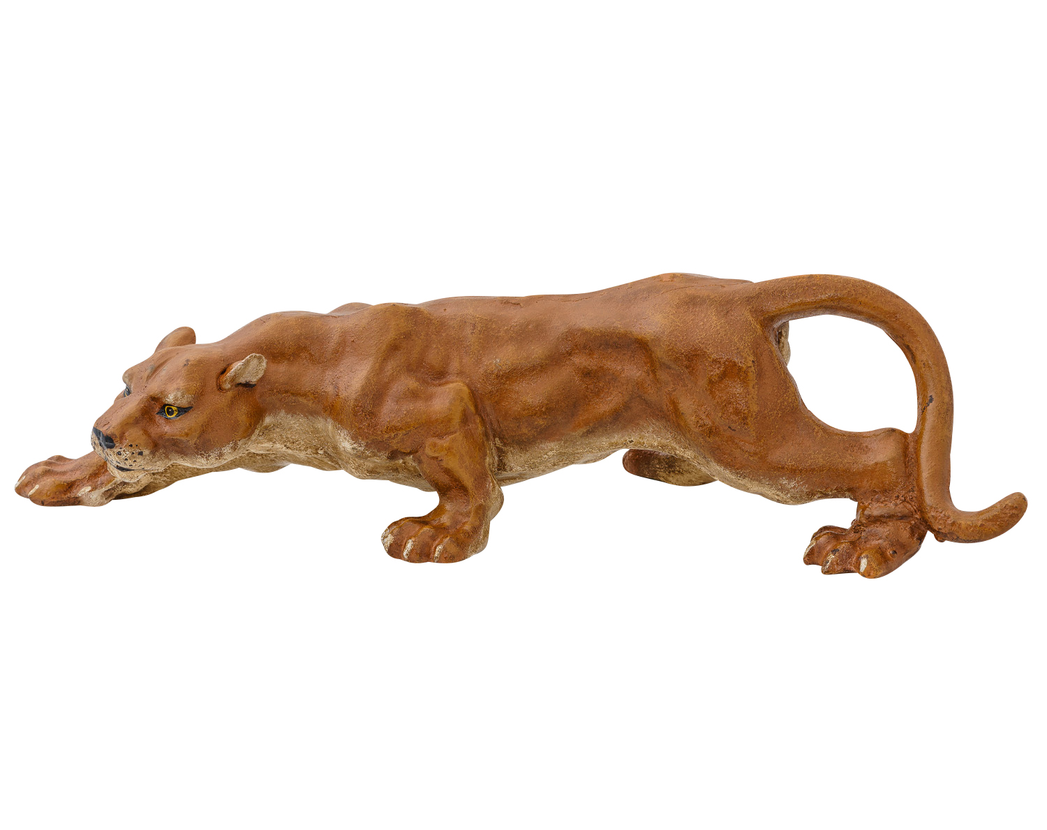 Figur Panther Leopard Puma Jaguar Skulptur Eisen Dekoration 42cm