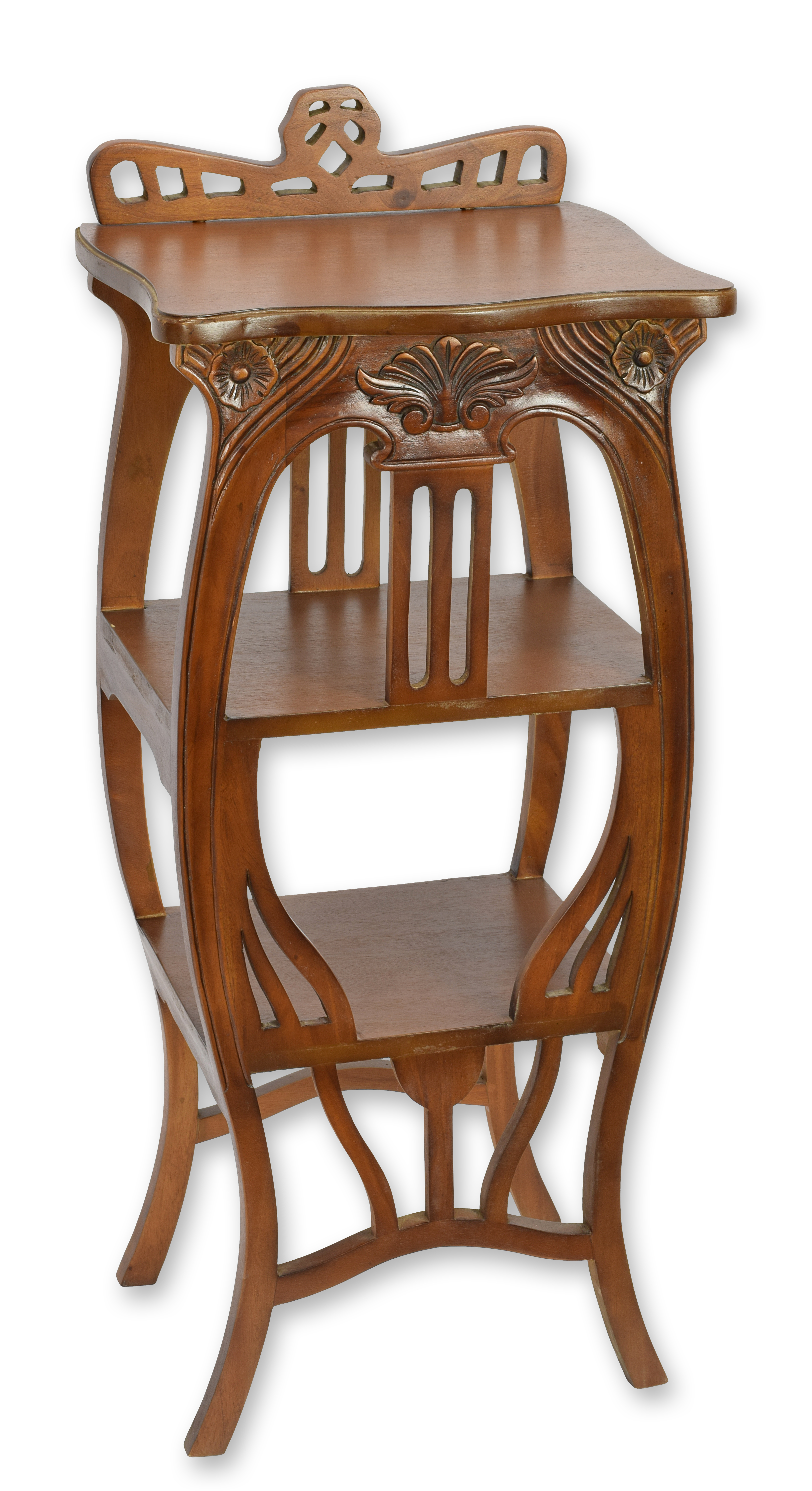 Tavolo in legno in stile art nouveau replica design retrò decorazione
