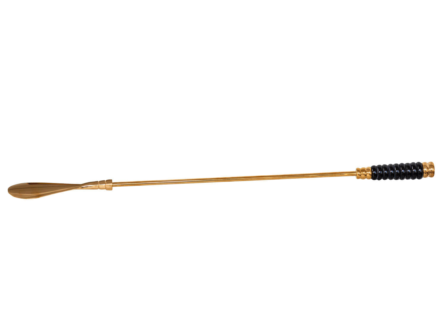 Schuhanzieher Schuhlöffel Messing gold im Antik-Stil - 52cm
