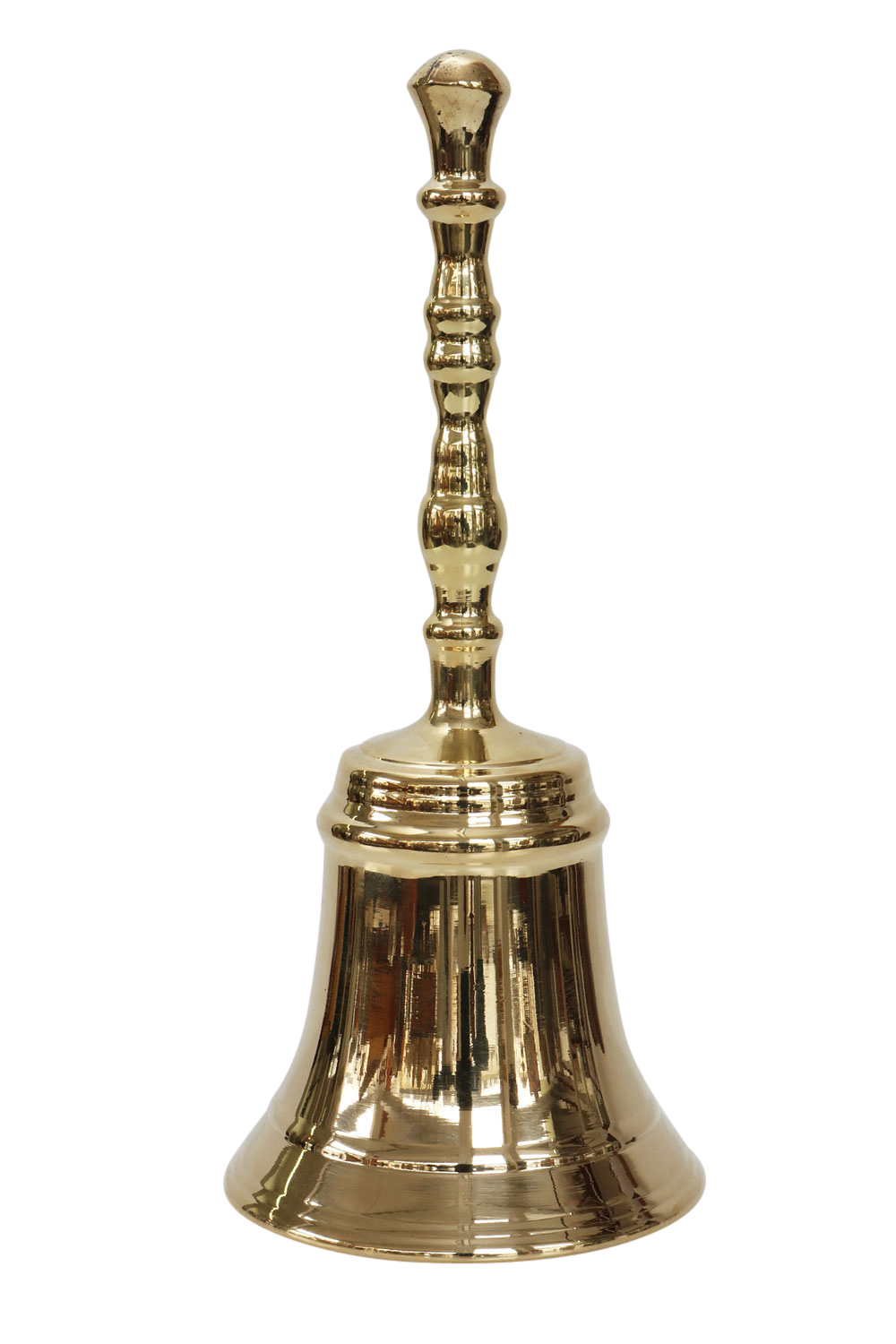 Campana della tabella 16cm campanello ottone stile antico (c)