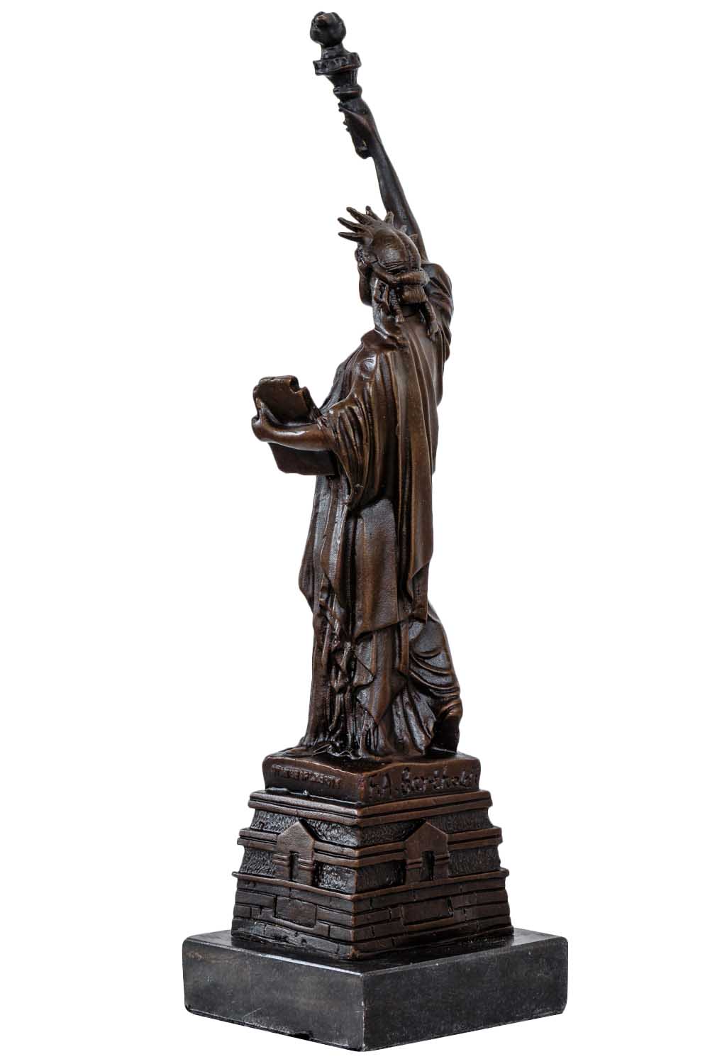 Bronzeskulptur Bronze Figur USA Freiheitsstatue New York Statue Antik-Stil