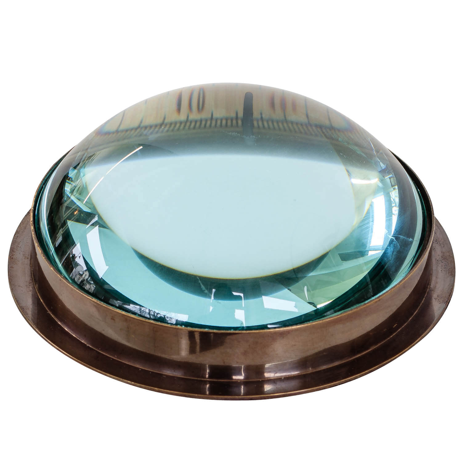 Kompass Maritim Schiff Dekoration Navigation Messing Glas Antik-Stil - 12cm