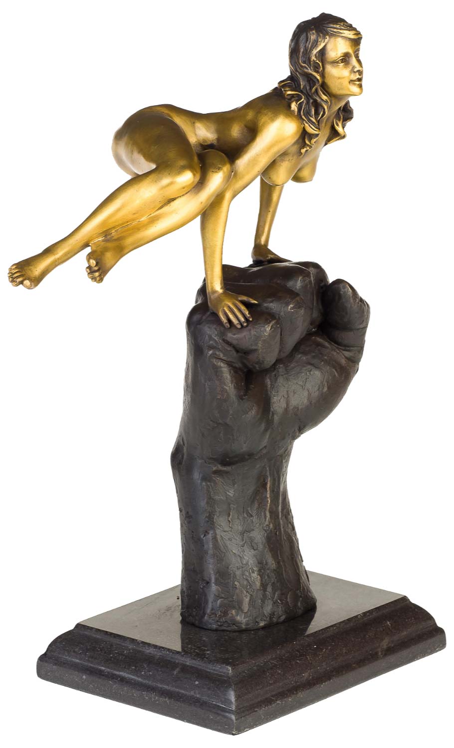 Bronzeskulptur Frau Erotik Kunst im Antik-Stil Bronze Figur 31cm