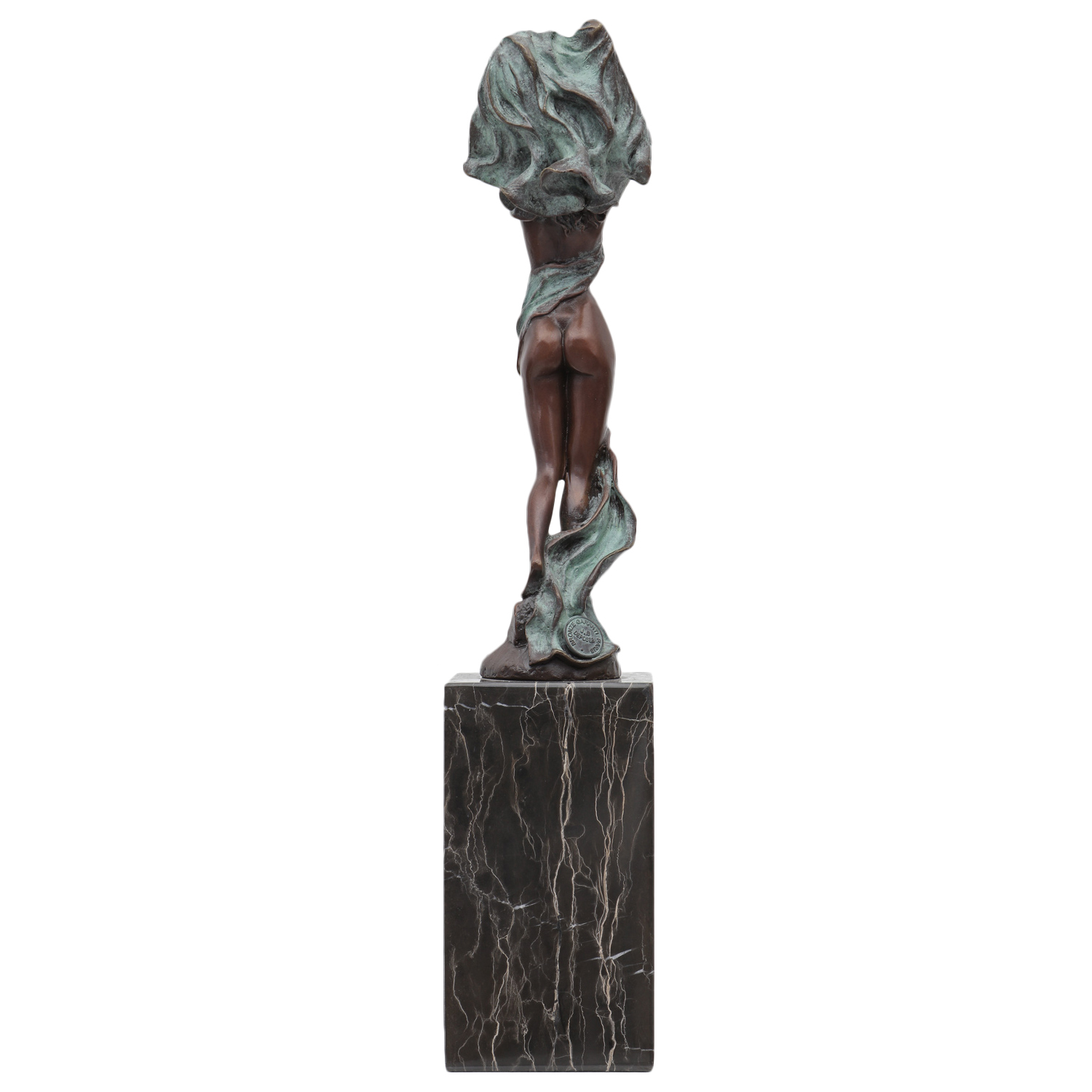 Bronzeskulptur Frau Tänzerin im Antik-Stil Bronze Figur Statue 35cm