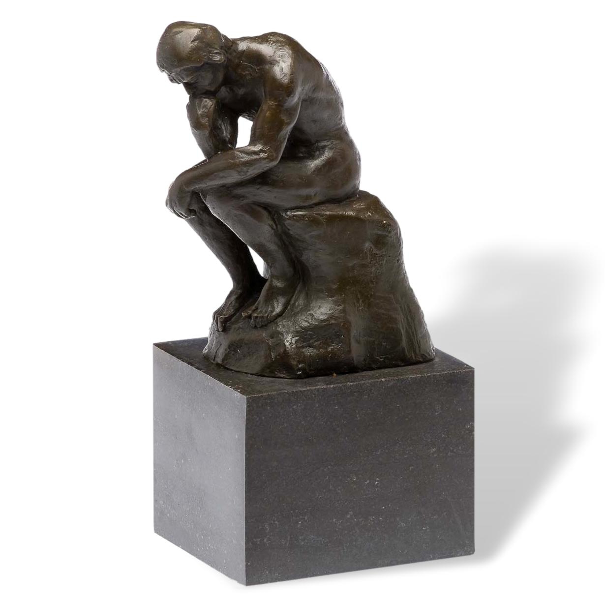 2016-05-25_Auktionshaus_333 Bronze Denker Bronzeskulptur Bronzefigur nach Rodin Skulptur Kopie Replik