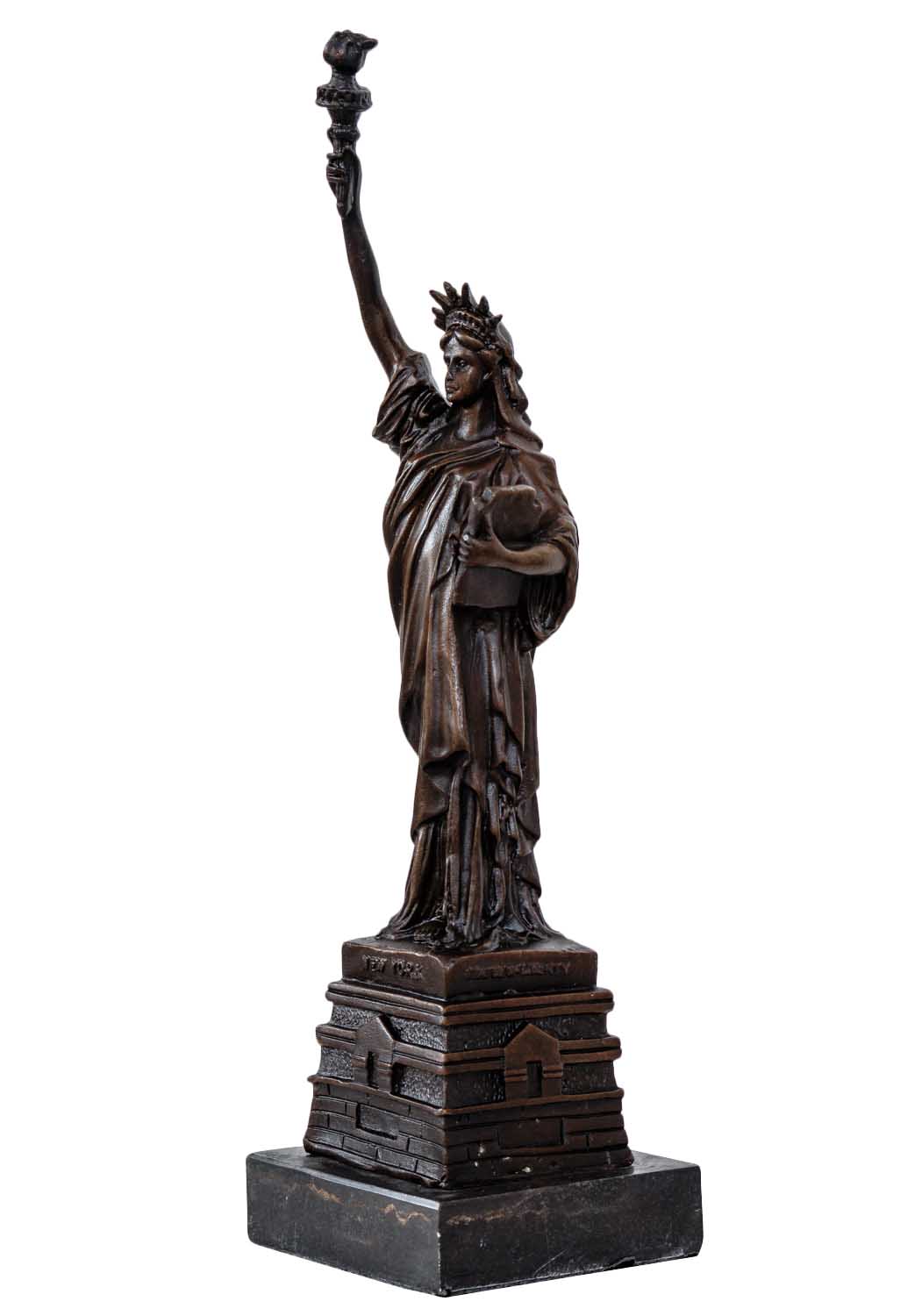 Bronzeskulptur Bronze Figur USA Freiheitsstatue New York Statue Antik-Stil