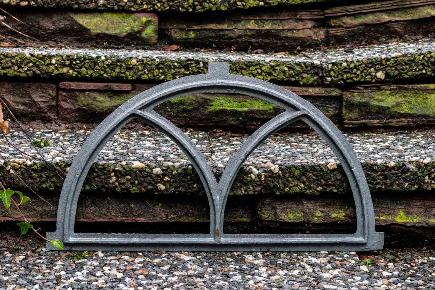 Fenster grau Stallfenster Eisenfenster Scheunenfenster Eisen 55cm Antik-Stil (f)