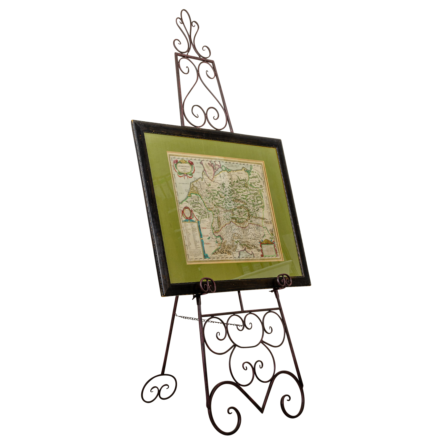 Staffelei 152cm Bilderständer Aufsteller Nostalgie Eisen Antik-Stil schwarz