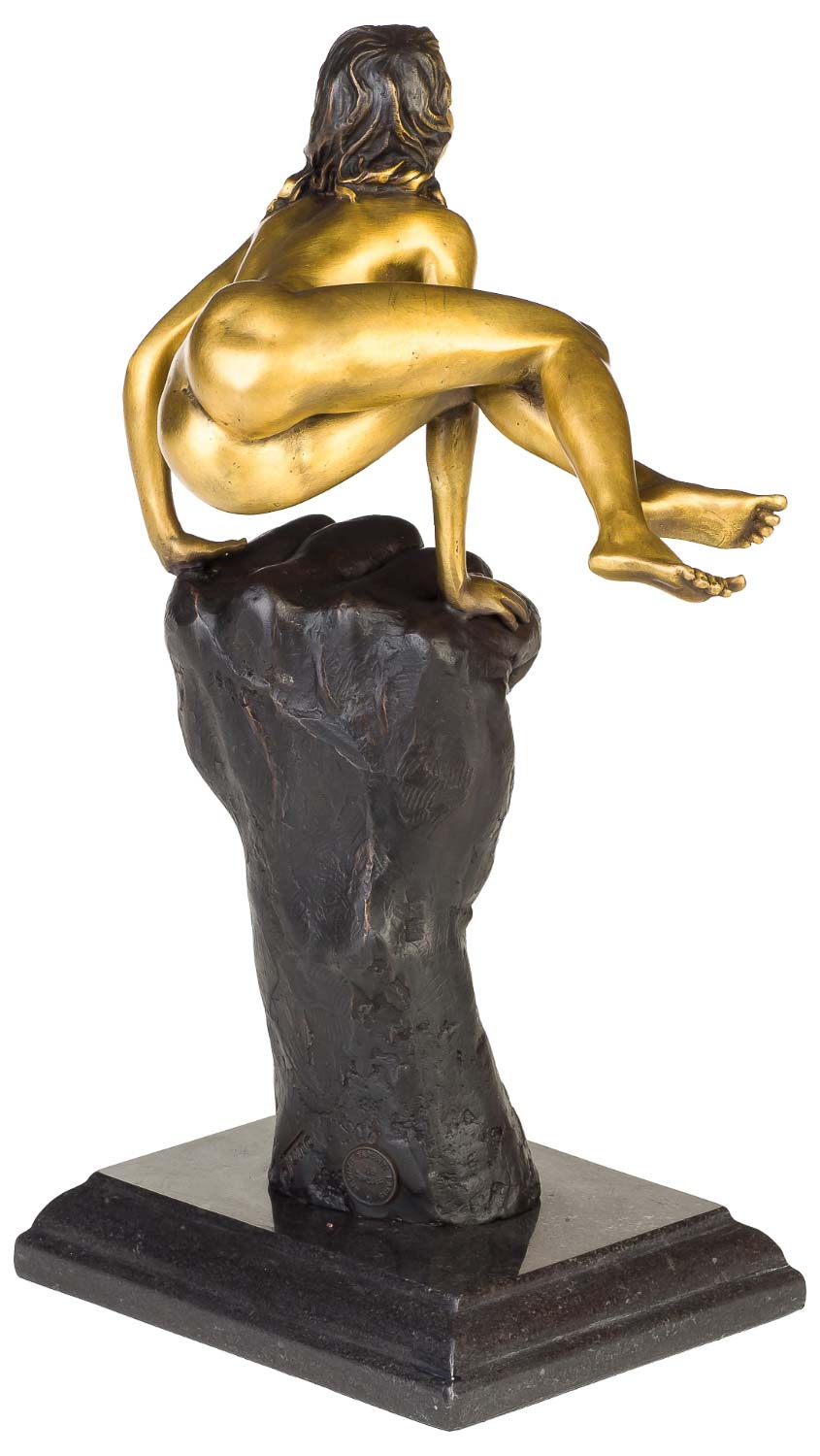 Bronzeskulptur Frau Erotik Kunst im Antik-Stil Bronze Figur 31cm