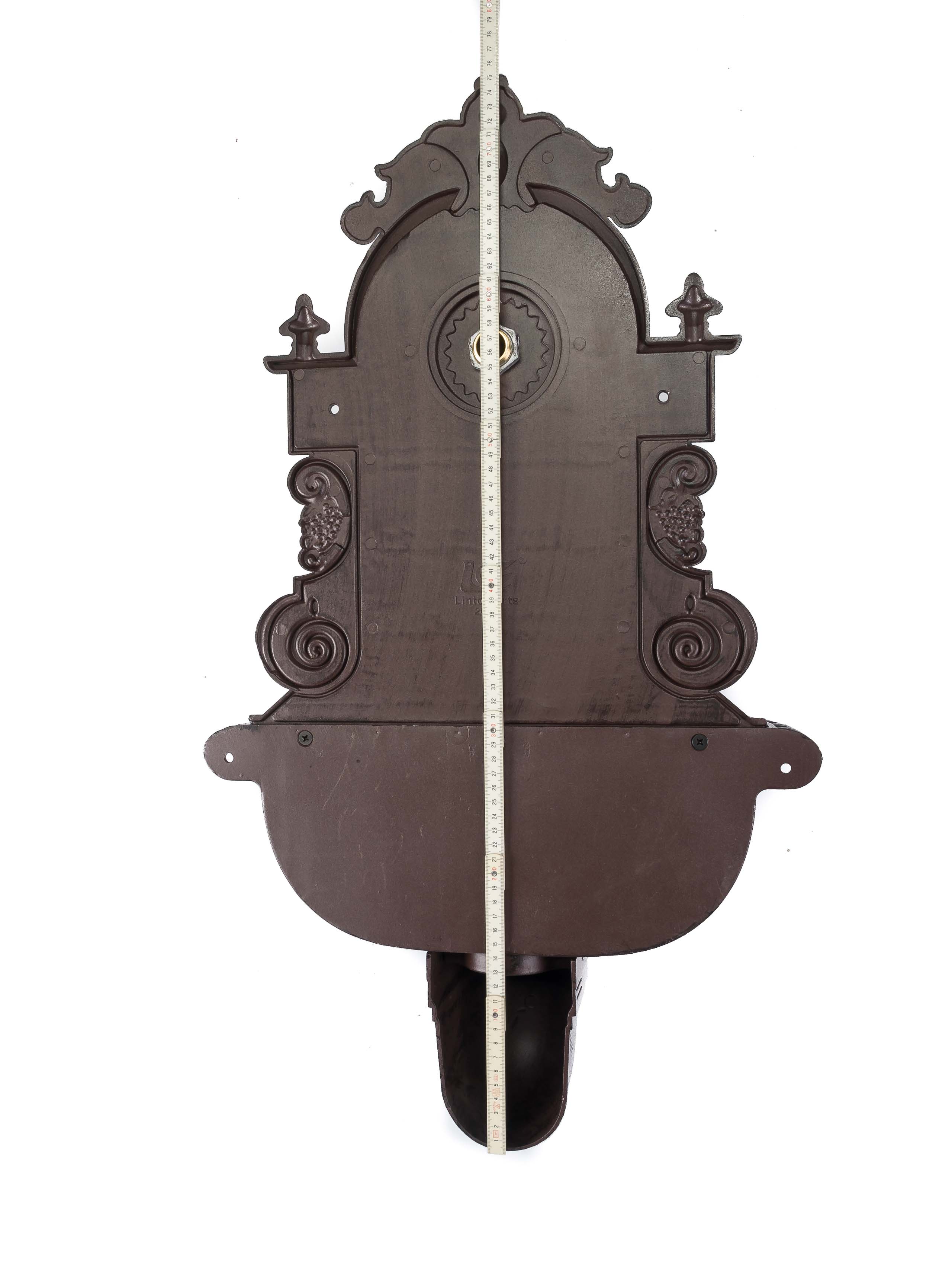 Waschbecken Wandbrunnen Garten Alu antik Stil Brunnen Waschplatz Bad