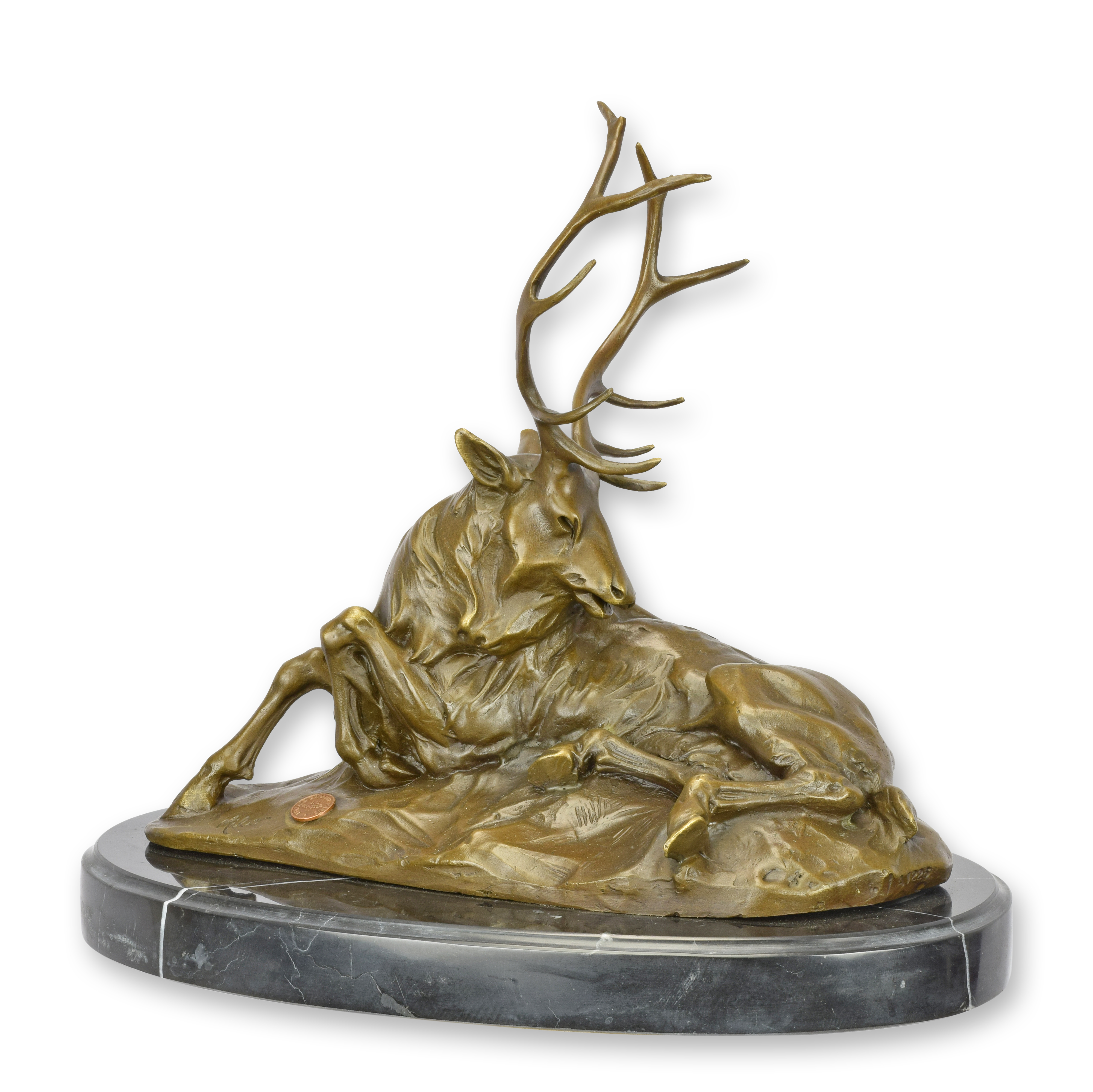 Bronze, Hirsch, Säugetier, Tierwelt, Geweih