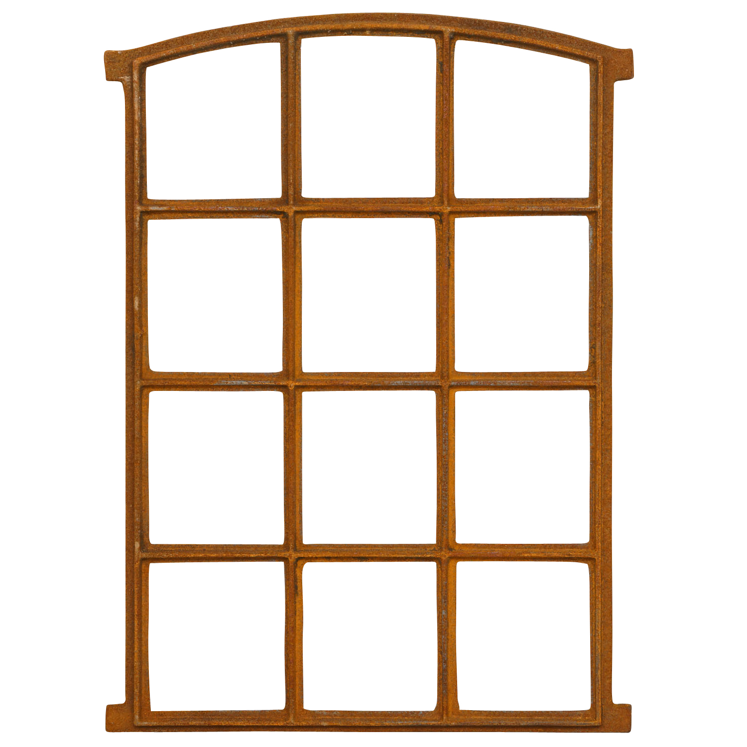 aubaho-F22A-R-3 Stallfenster Scheunenfenster Fenster zum Öffnen 12 Felder Eisen 78cm Antik-Stil