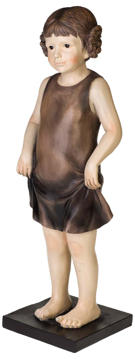 XXL Skulptur Mädchen Figur Kind Puppe Statue Antik-Stil - 61cm