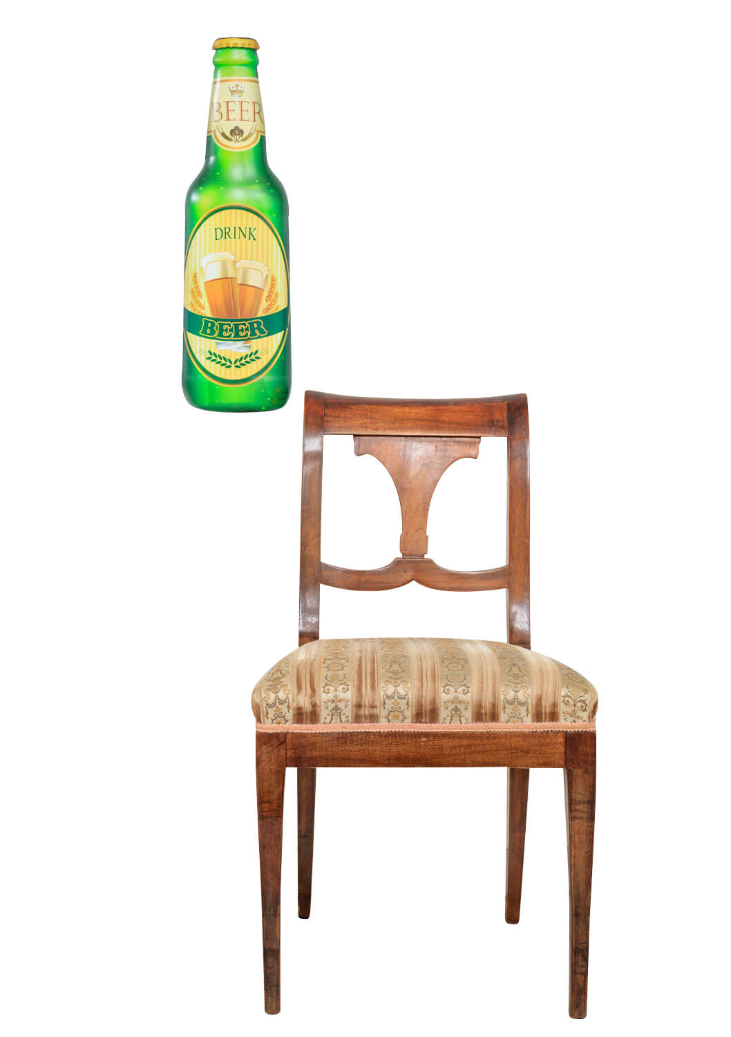 Segno del wall lamiere lamiera 61cm bottiglia di birra Drink Beer stile antico