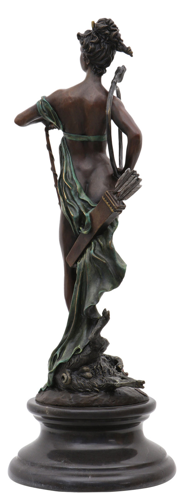 Bronzeskulptur Diana Victorius im Antik-Stil Bronze Figur Statue 47,6cm