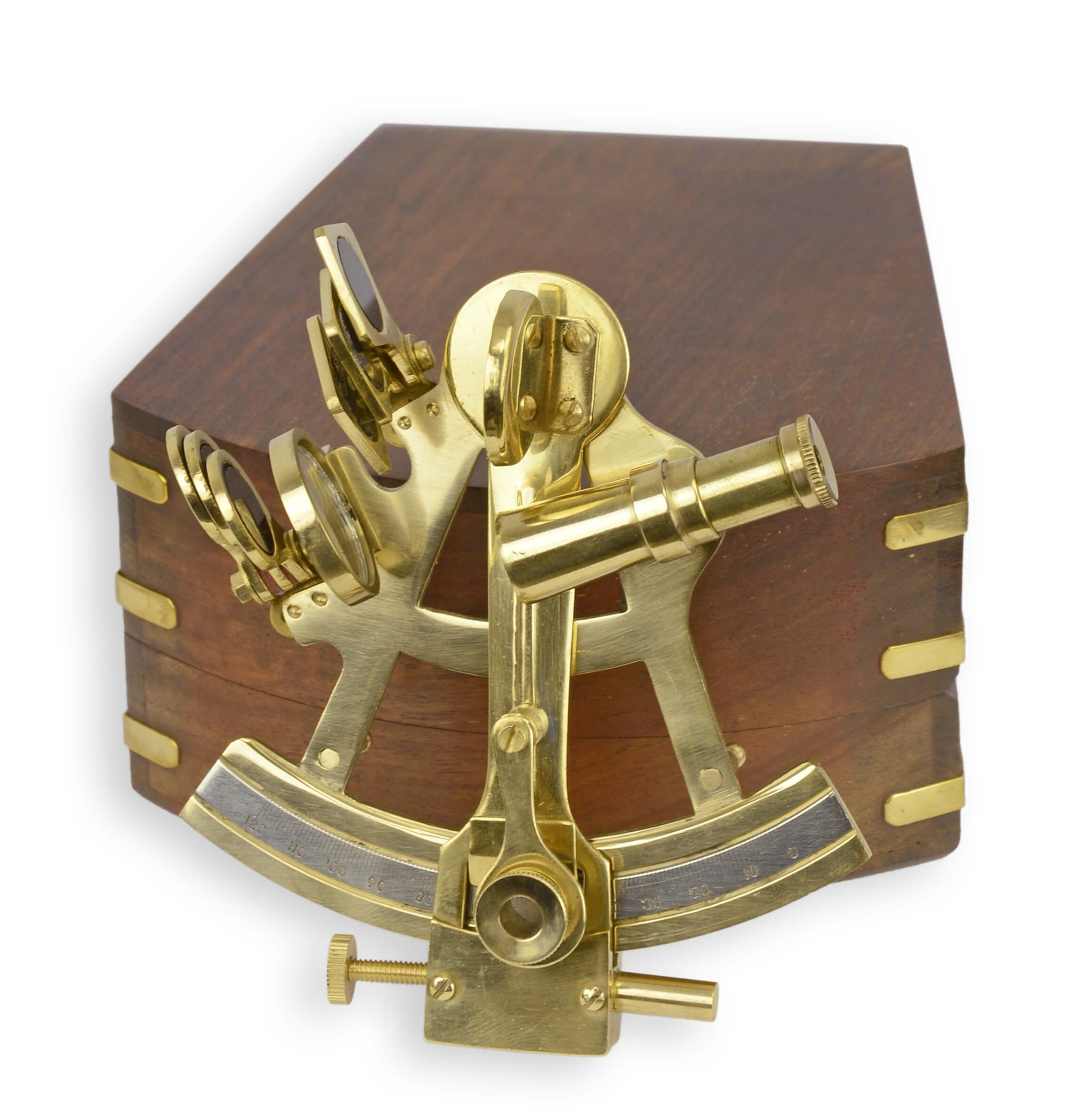 Un sestante brasiliano in scatola di legno replica design retrò decorazione