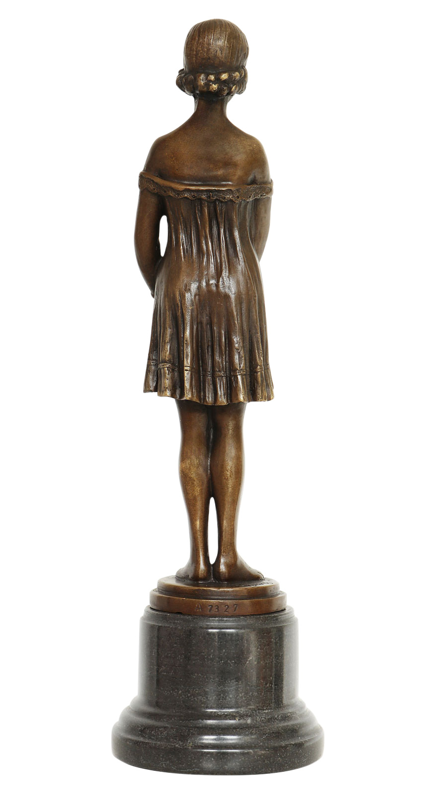 Bronzeskulptur Bronze Figur junge Verführerin nach Chiparus Antik-Stil Replik