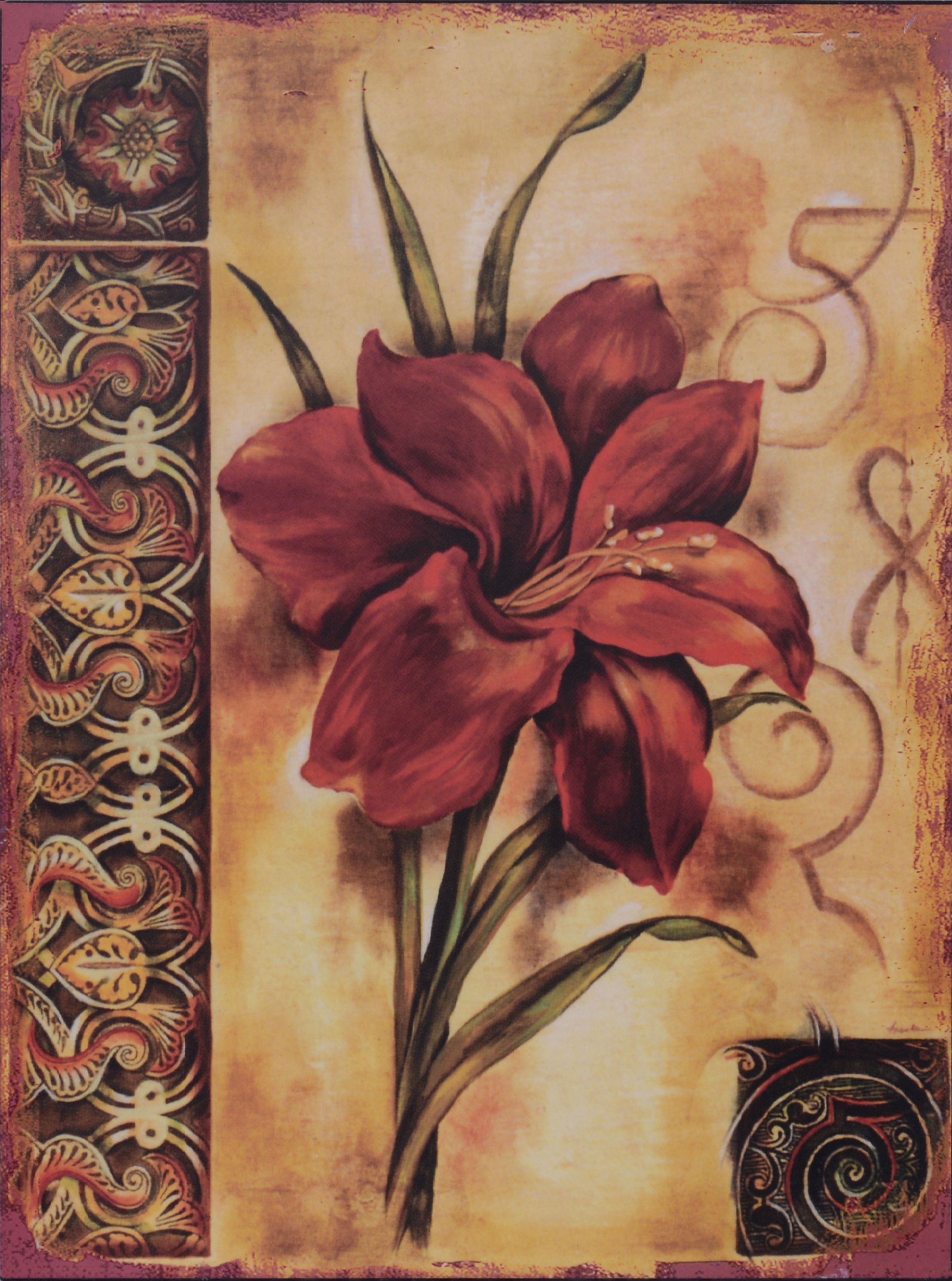 Kunst, Malerei, Blume, Pflanze, Florales Design