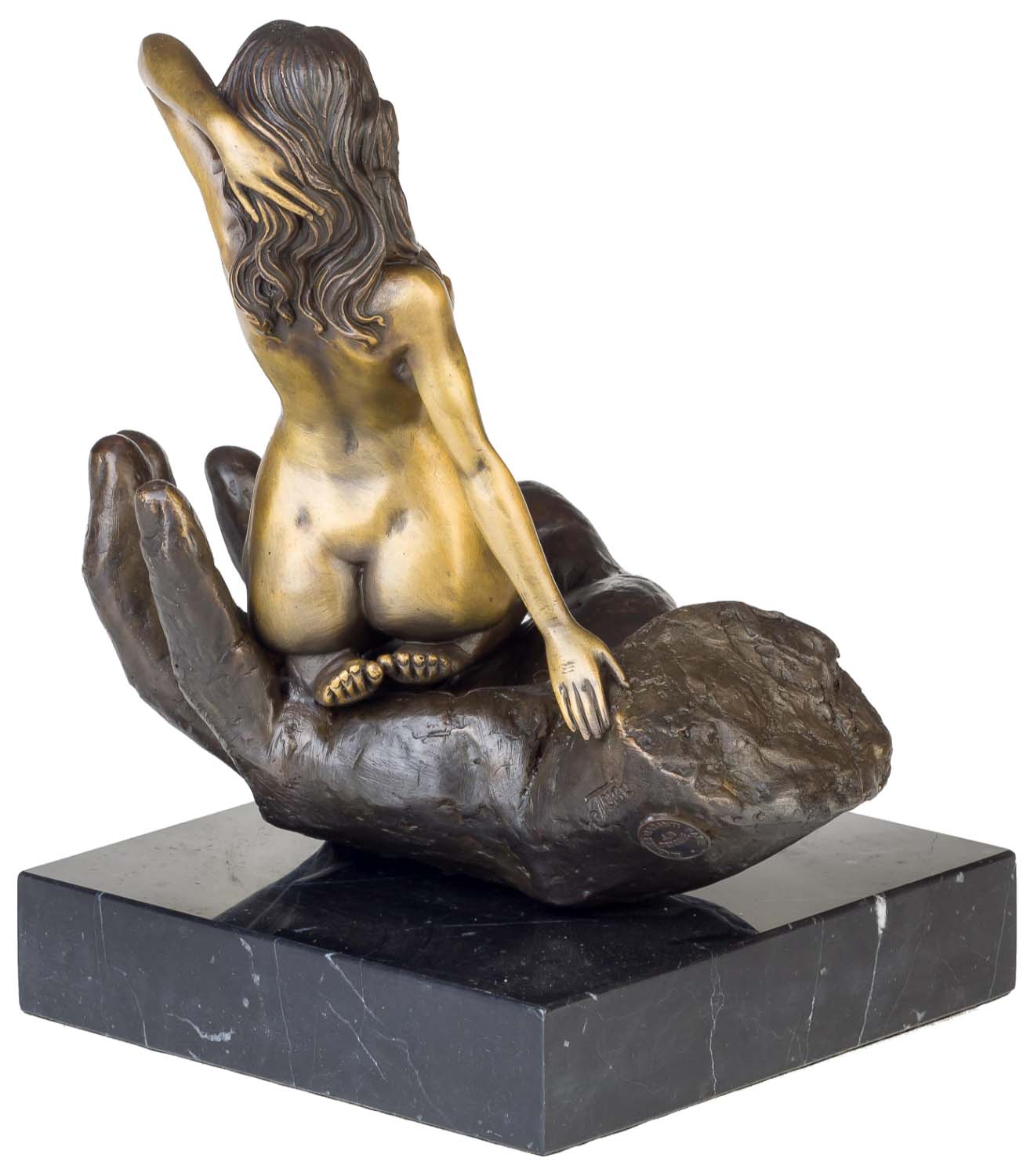 Bronzeskulptur Erotik erotische Kunst Frau Antik-Stil Bronze Figur Statue 23cm