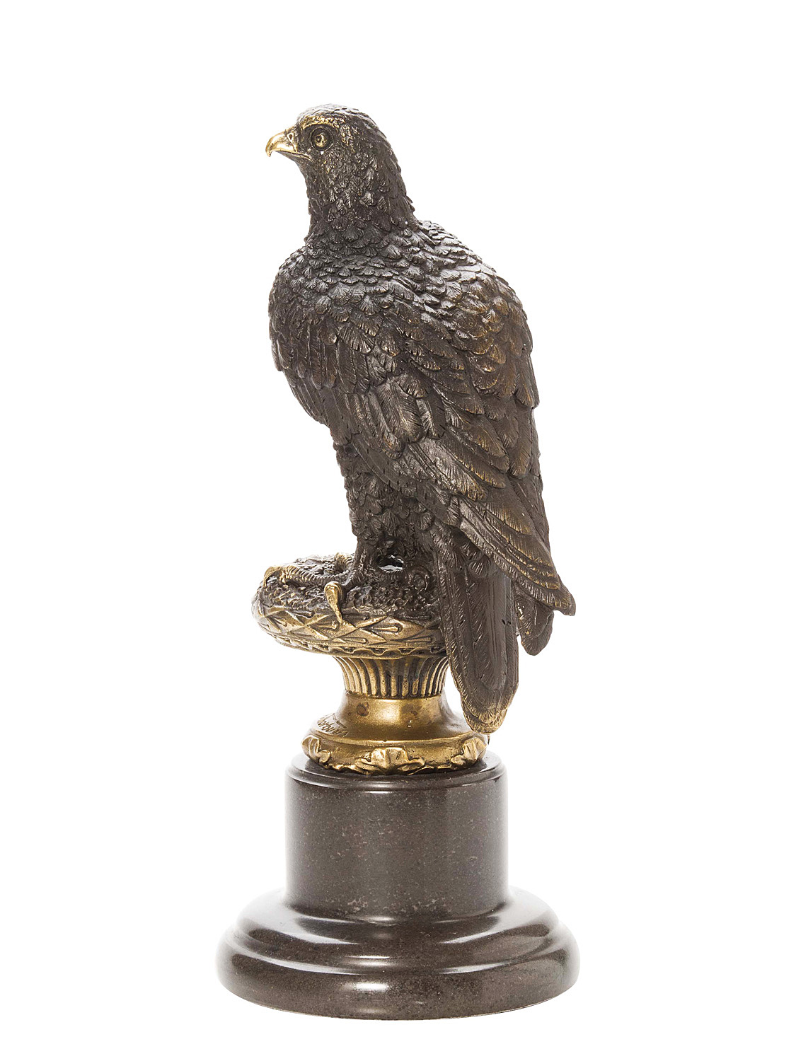 Bronze Adler Skulptur Figur Eagle Bronzeskulptur nach Archibald Thorburn 1860-