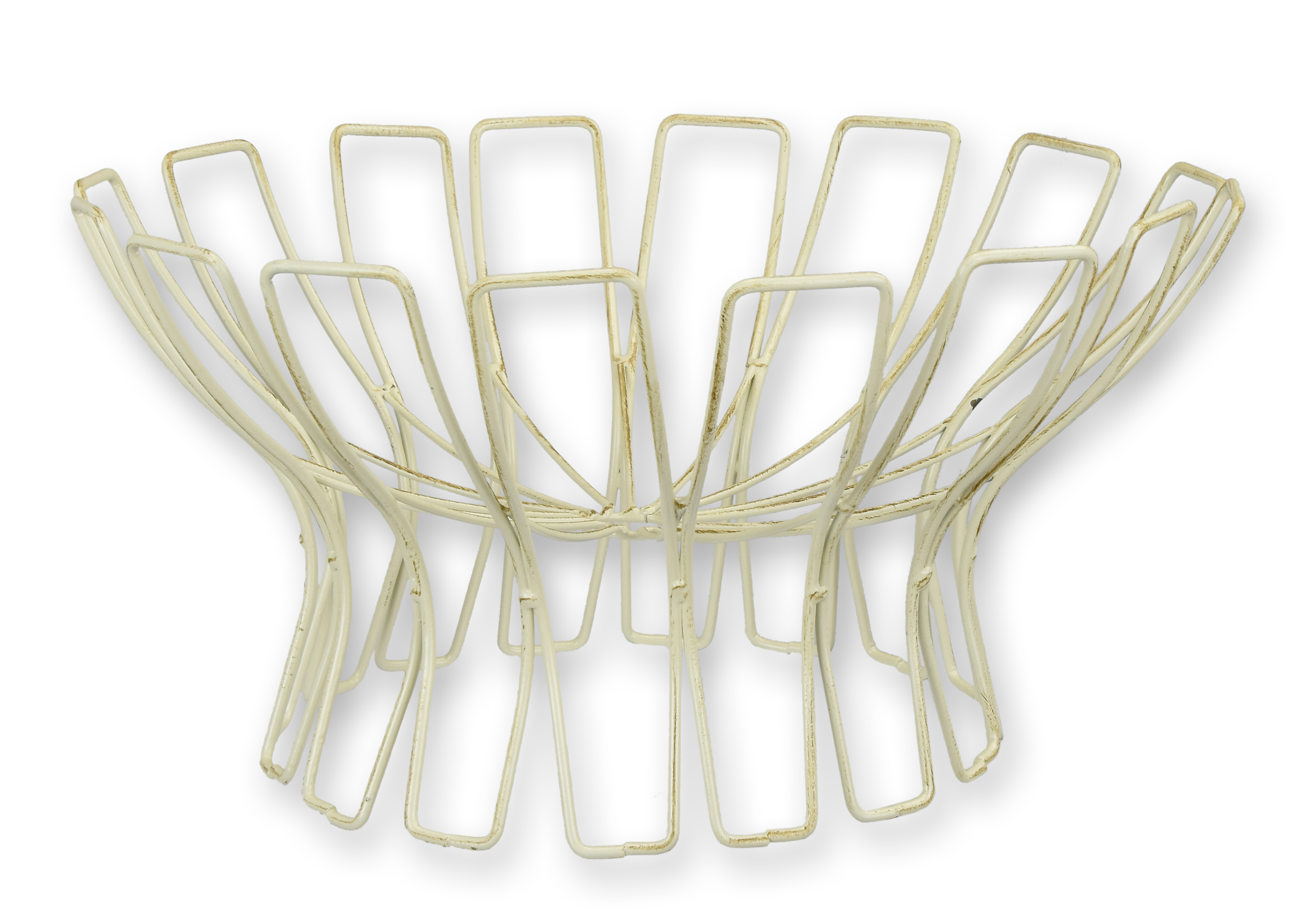 Un cesto di frutta in ferro replica design retrò decorazione