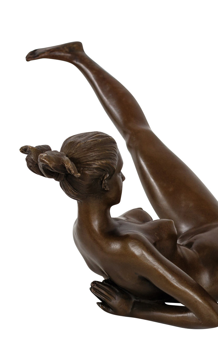 Bronzeskulptur Akt Erotik erotische Kunst Bronze Figur Statue Antik-Stil 32cm