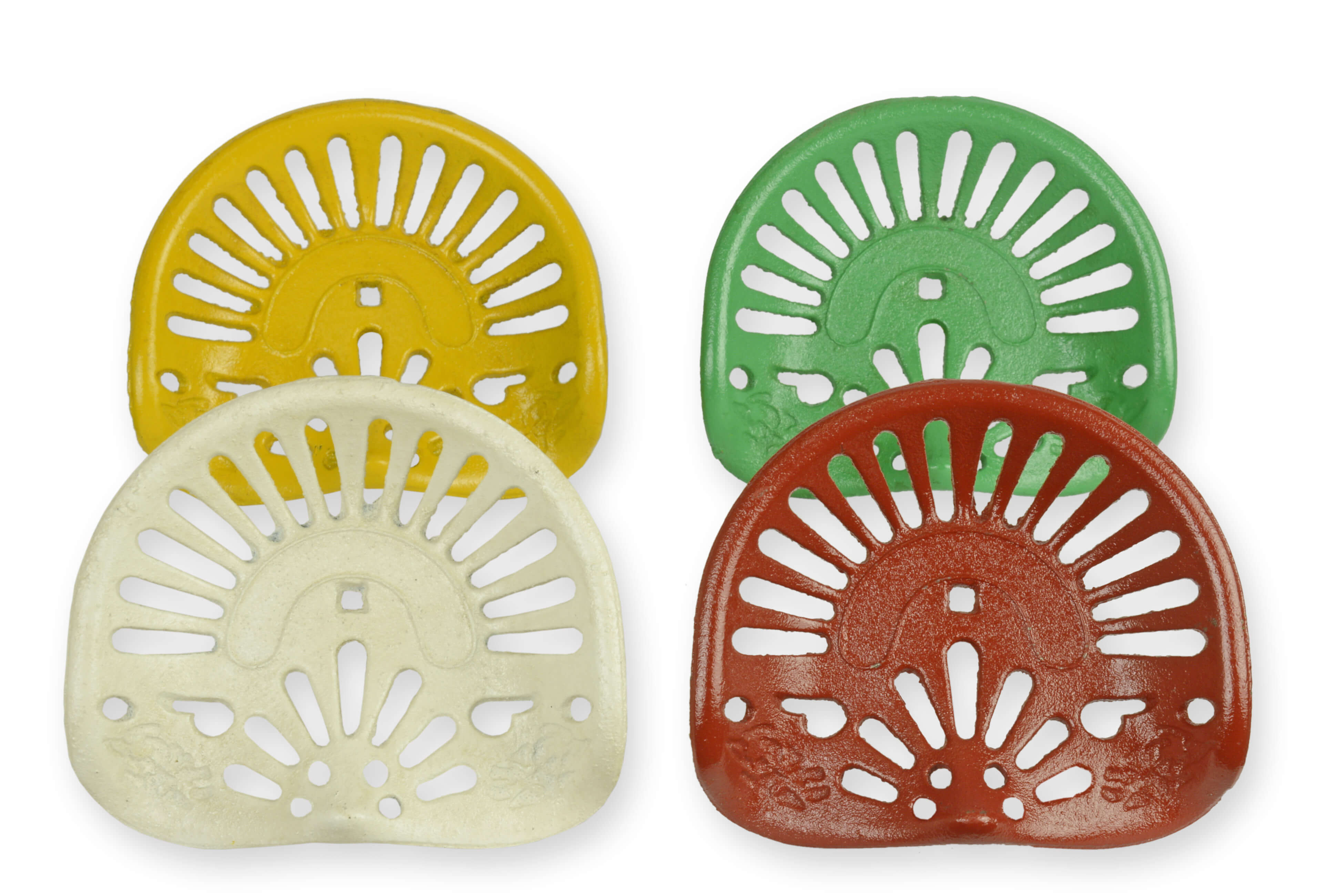 Set di 4 sedili in miniatura per trattori replica design retrò decorazione