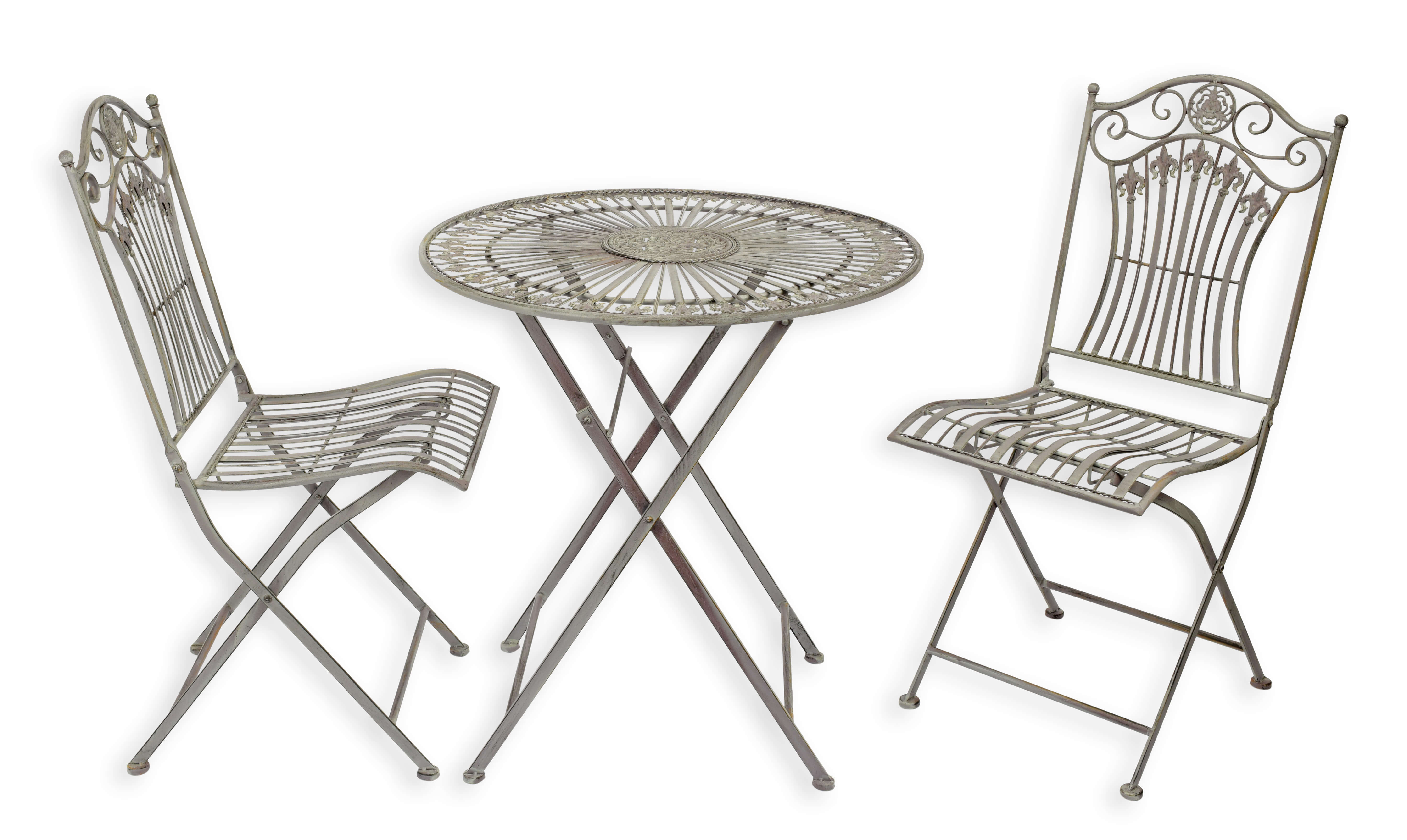 Gartenmöbel, Stahlstuhl, Tischgarnitur, Metall, Gartenset