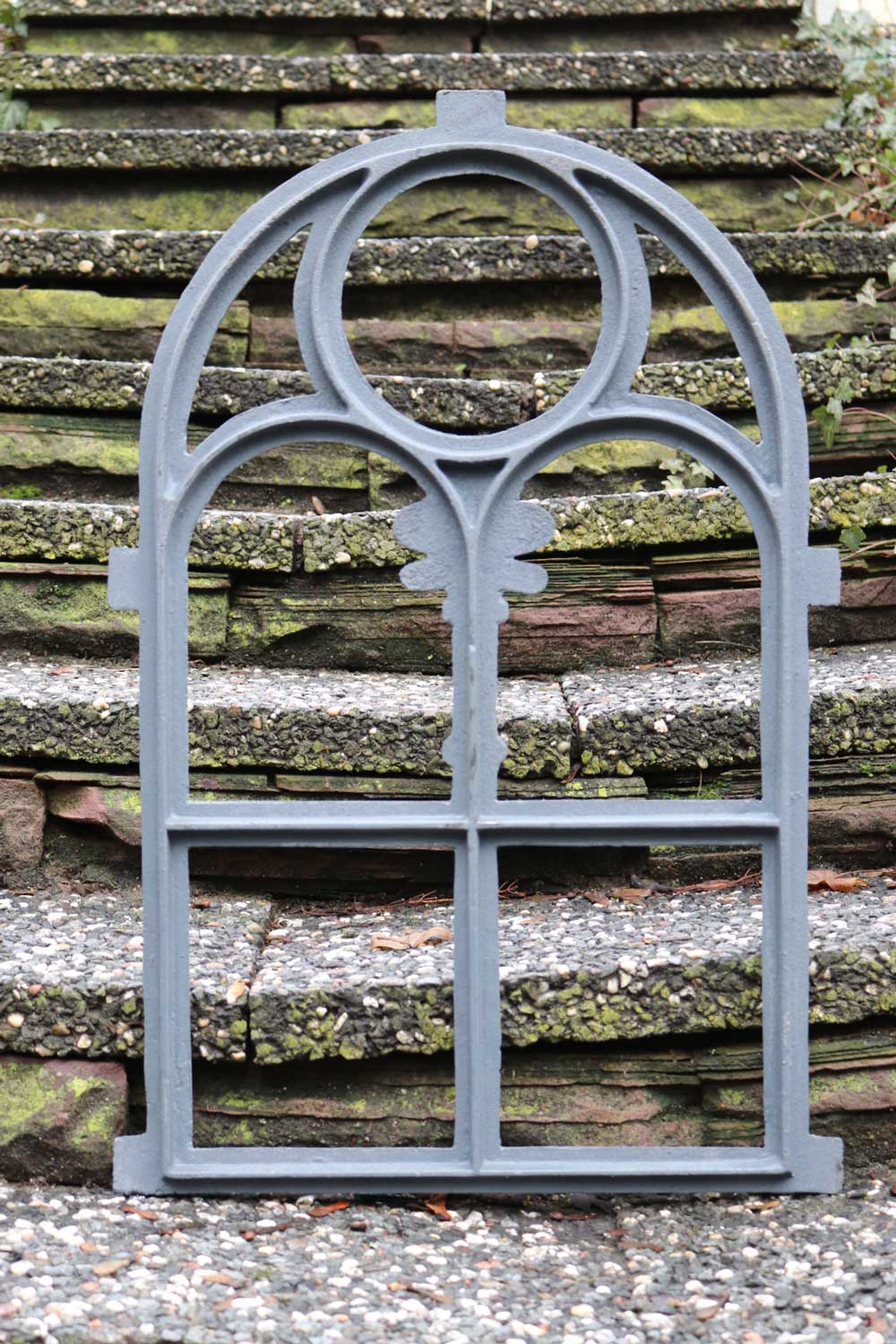 Stallfenster Fenster Scheunenfenster Eisen grau 46 x 74cm Antik-Stil