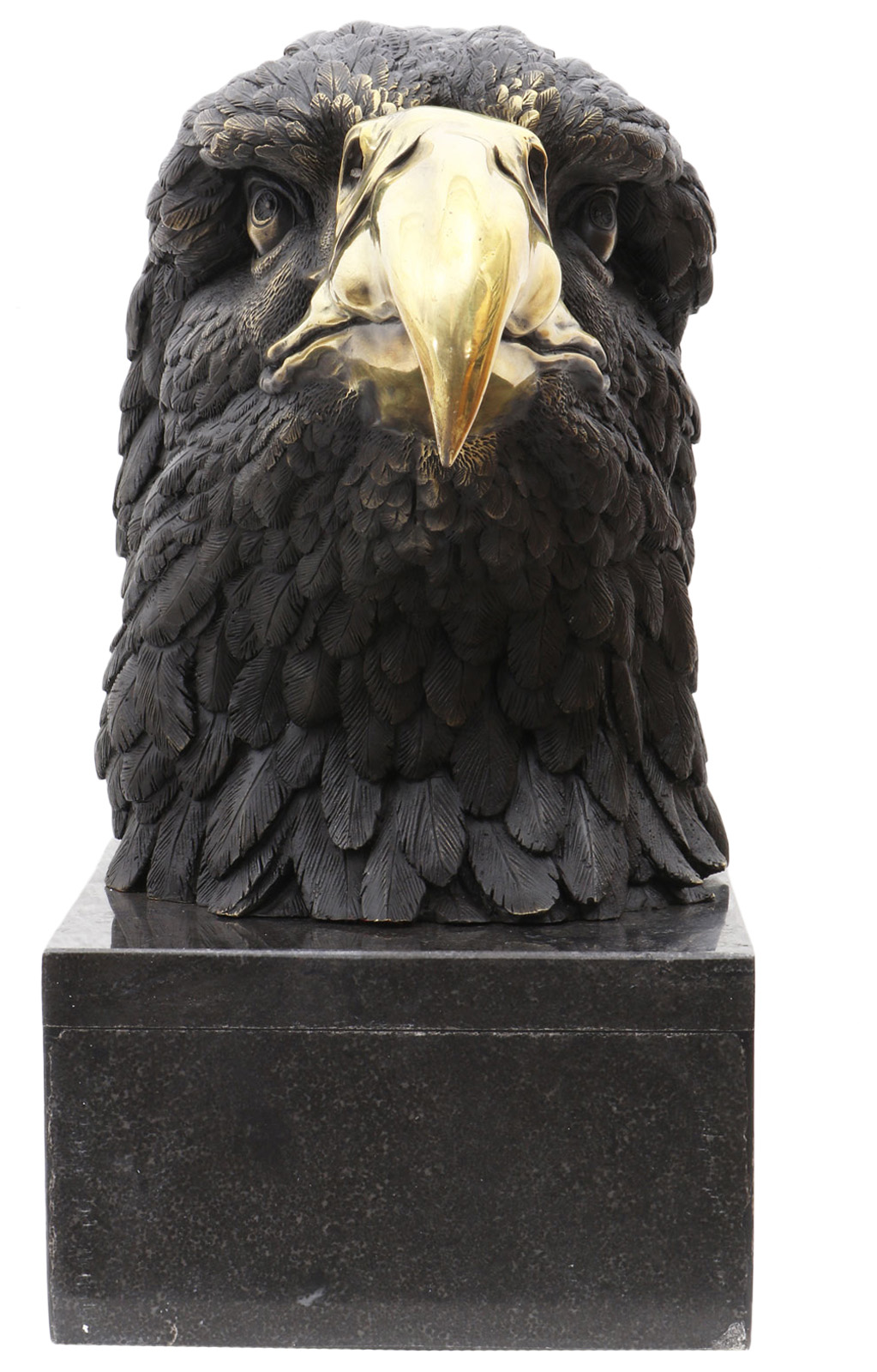 Bronzeskulptur Adler Büste Bronze Figur Statue im Antik-Stil 33cm