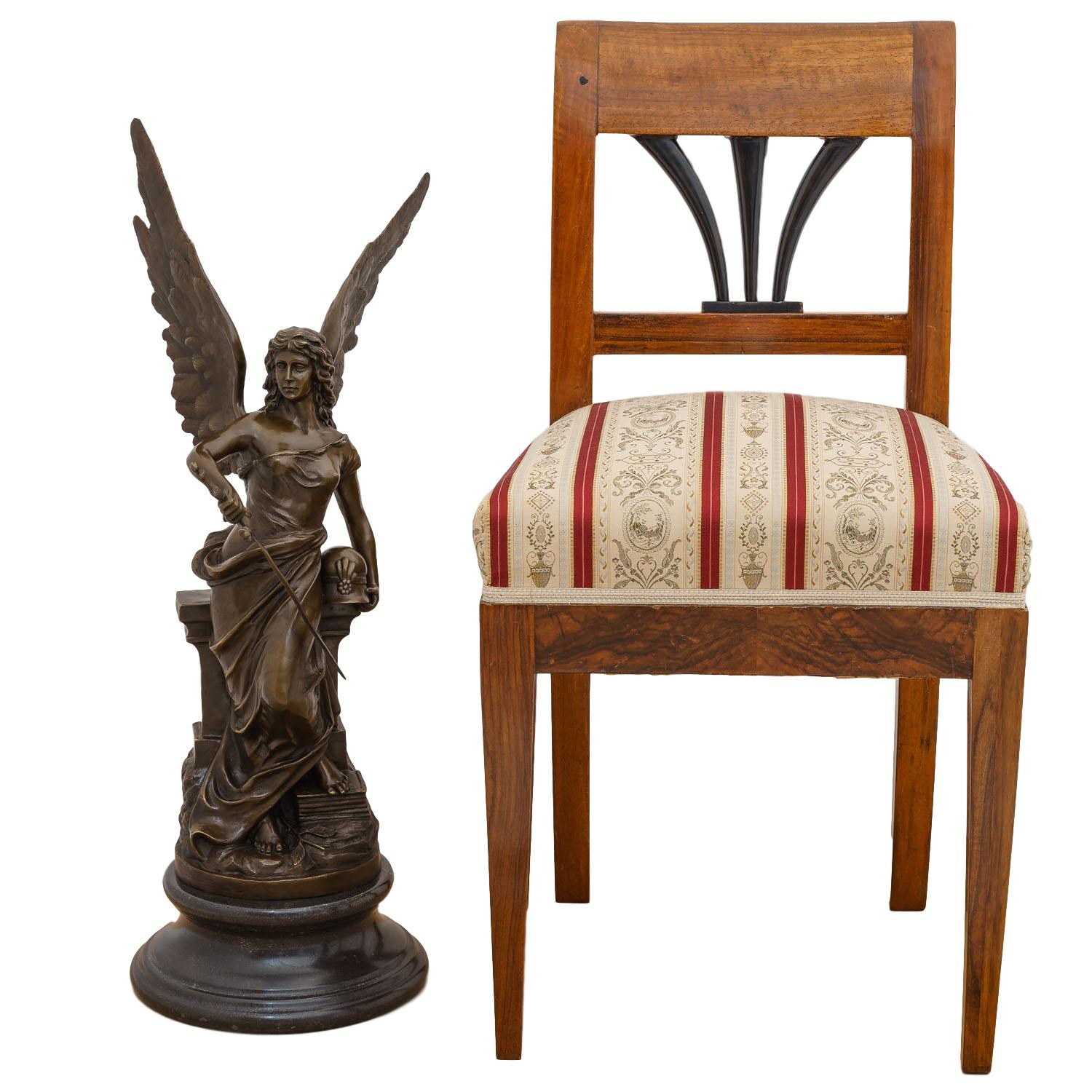 Bronzeskulptur Göttin Minerva Mythologie Bronze Figur Statue Antik-Stil 74cm