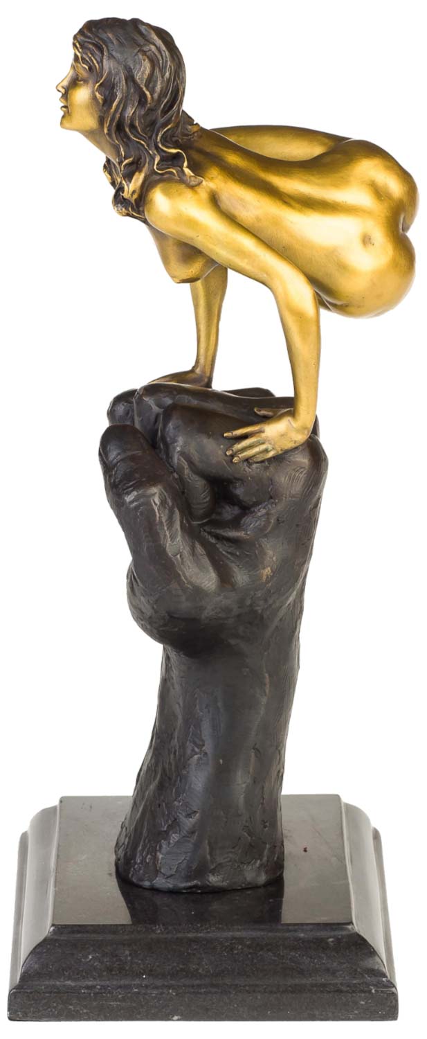 Bronzeskulptur Frau Erotik Kunst im Antik-Stil Bronze Figur 31cm