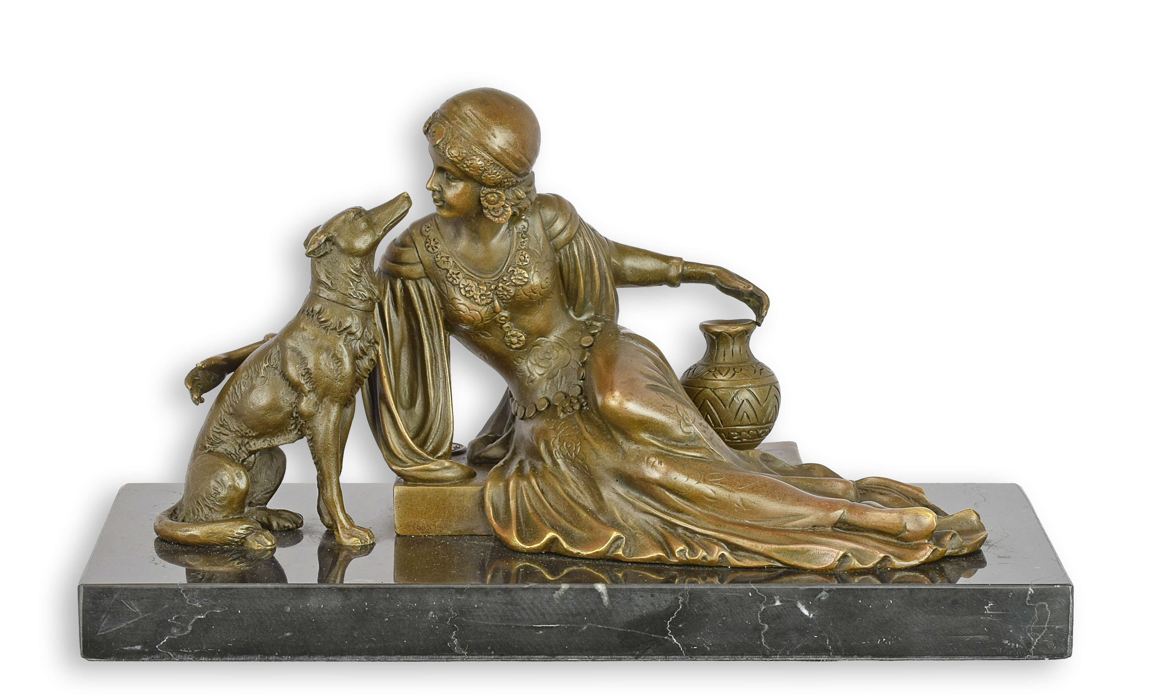 Bronze, Kunst, Person, Figur, Hund